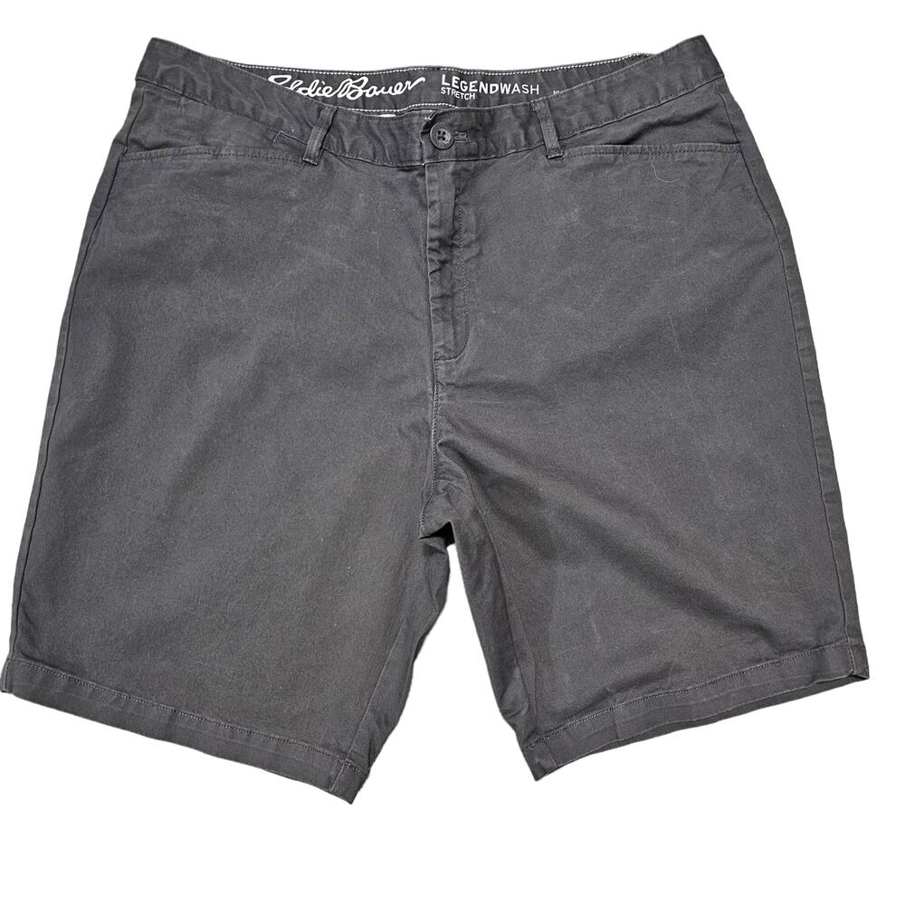 Eddie Bauer Legend wash Shorts  Stretch ‎ Curvy Size 18 Green